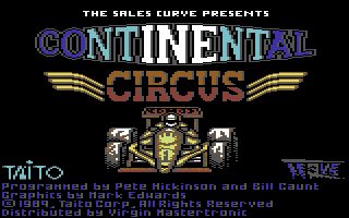 Continental Circus Commodore 64 screenshot