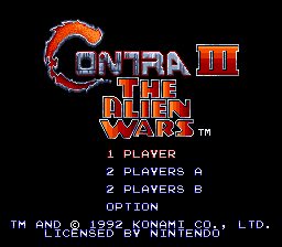 Contra III: The Alien Wars SNES screenshot