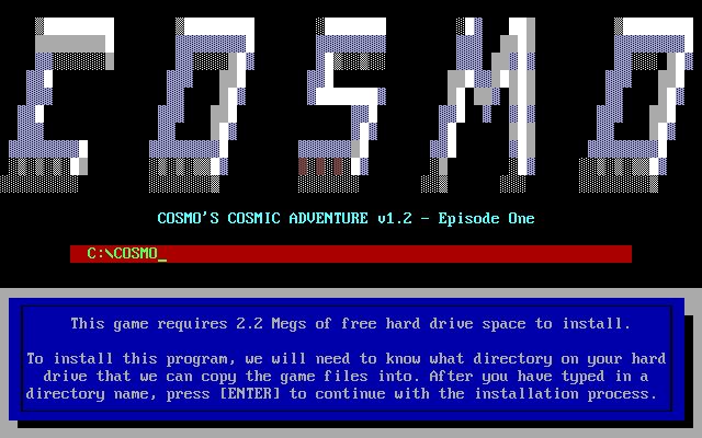 Cosmos Cosmic Adventure - DOS