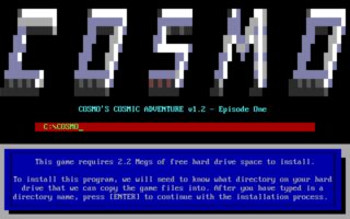 Cosmo's Cosmic Adventure DOS screenshot