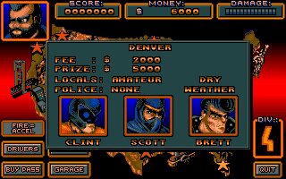 Crazy Cars III Amiga screenshot