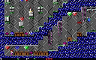 Crystal Caves DOS screenshot
