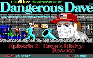 Dangerous Daves Risky Rescue - DOS