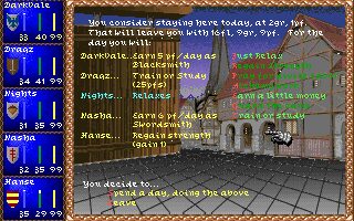 Darklands DOS screenshot