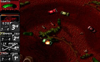 Death Rally DOS screenshot
