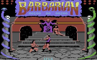Barbarian: The Ultimate Warrior Commodore 64 screenshot