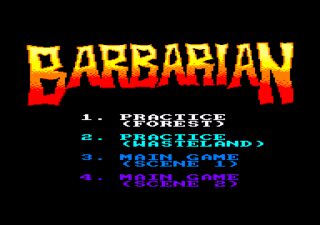 Barbarian: The Ultimate Warrior Amstrad CPC screenshot