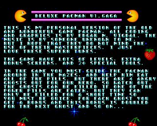 Deluxe PacMan Amiga screenshot