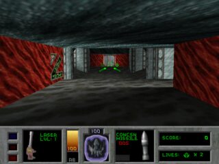 Descent II DOS screenshot