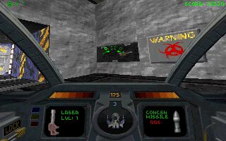 Descent DOS screenshot