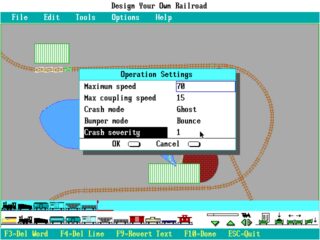 Design Your Own Railroad DOS screenshot