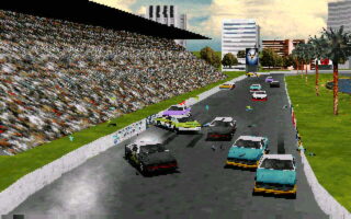 Destruction Derby DOS screenshot
