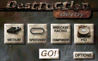 Destruction Derby DOS screenshot