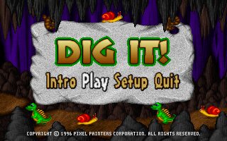 Dig It! DOS screenshot