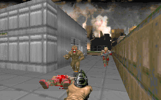 Doom 2 Going Down DOS screenshot