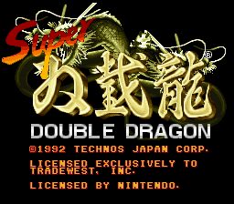 Super Double Dragon DOS screenshot