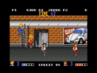 Double Dragon Amiga screenshot