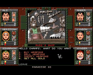 Dungeons Of Avalon Amiga screenshot