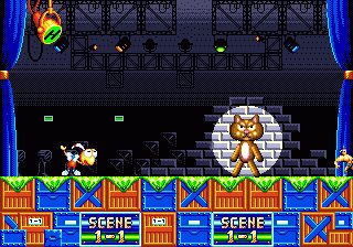 Dynamite Headdy Genesis screenshot