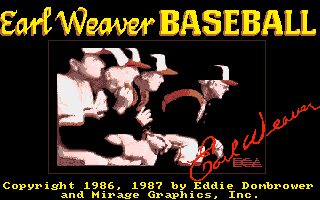 Earl Weaver Baseball Amiga screenshot