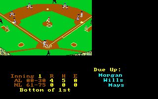 Earl Weaver Baseball Amiga screenshot