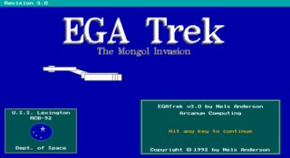 EGA Trek DOS screenshot
