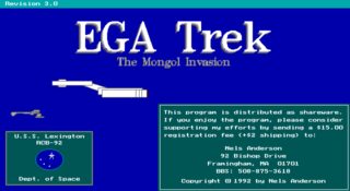 EGA Trek DOS screenshot