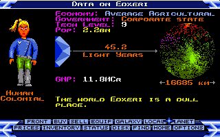Elite Amiga screenshot