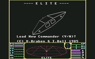 Elite Commodore 64 screenshot