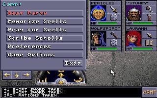 Eye of the Beholder II: The Legend of Darkmoon DOS screenshot
