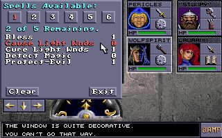 Eye of the Beholder II: The Legend of Darkmoon DOS screenshot