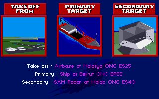 F-15 Strike Eagle II Amiga screenshot