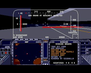 F-19 Stealth Fighter Amiga screenshot
