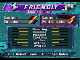 FIFA Soccer 95 Genesis screenshot