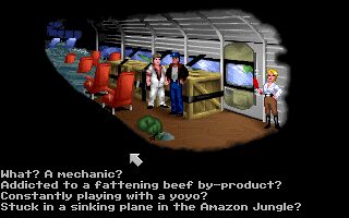 Flight of the Amazon Queen DOS screenshot