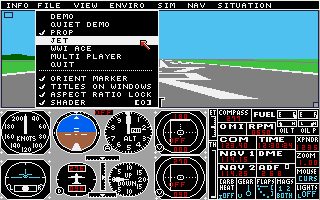 Flight Simulator II Amiga screenshot