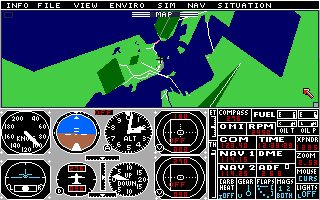 Flight Simulator II Amiga screenshot