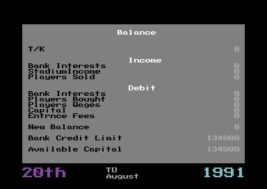 Football Manager 3 - Commodore 64