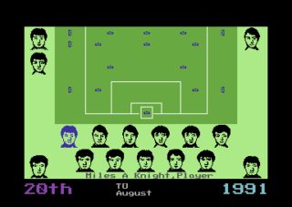 Football Manager 3 Commodore 64 screenshot
