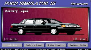 Ford Simulator III DOS screenshot
