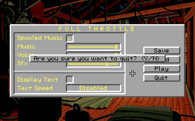 Full Throttle - DOS