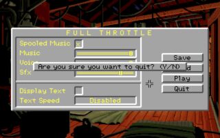 Full Throttle DOS screenshot