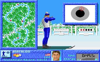 The Games: Winter Challenge DOS screenshot