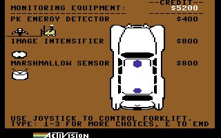 Ghostbusters Commodore 64 screenshot