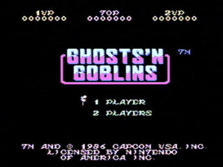 Ghosts 'N Goblins NES screenshot