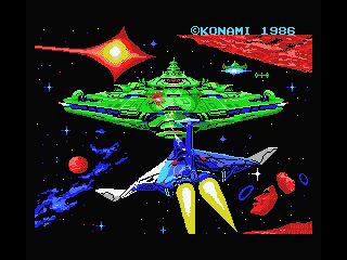 Gradius MSX screenshot