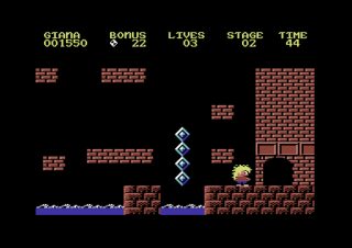 The Great Giana Sisters Commodore 64 screenshot