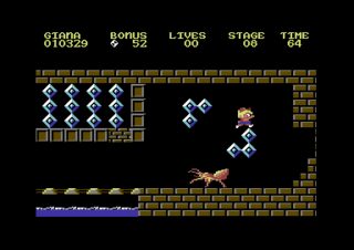 The Great Giana Sisters Commodore 64 screenshot