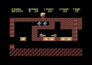 The Great Giana Sisters Commodore 64 screenshot