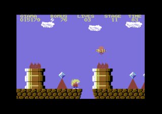 The Great Giana Sisters Commodore 64 screenshot